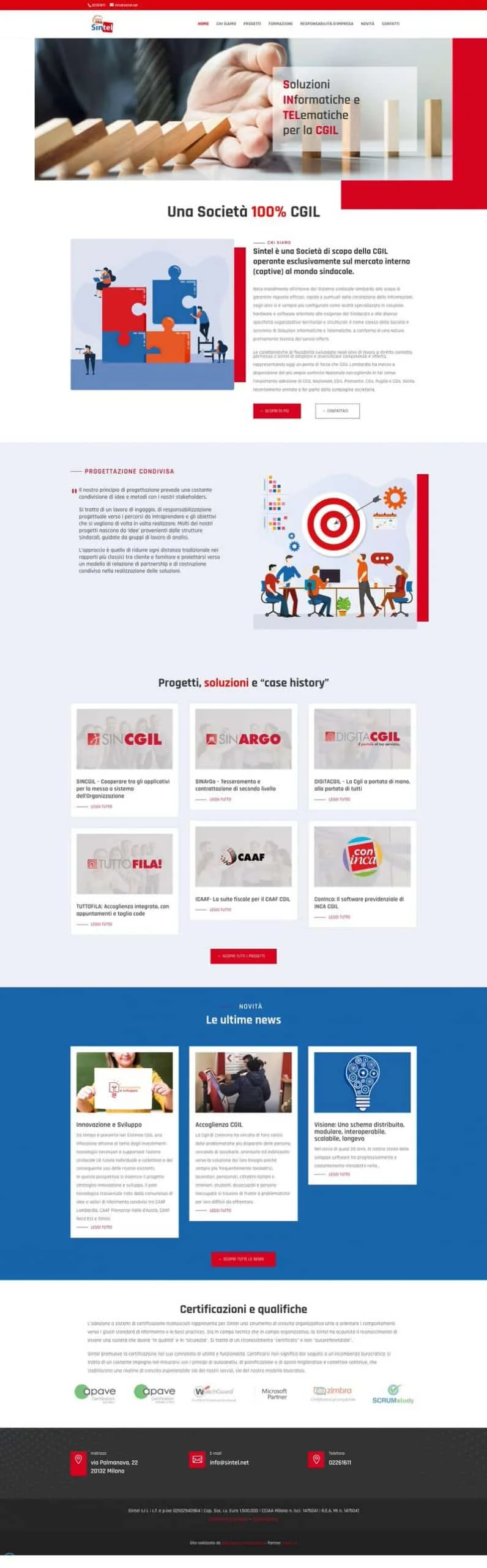 Sito Web Sintel S.r.l.